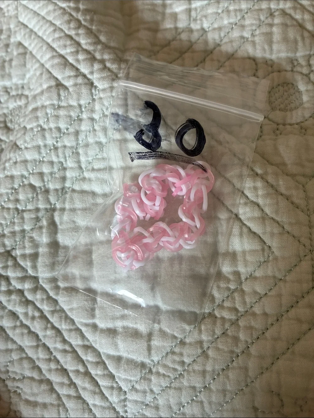 Pink Interlinked Loop Bracelet